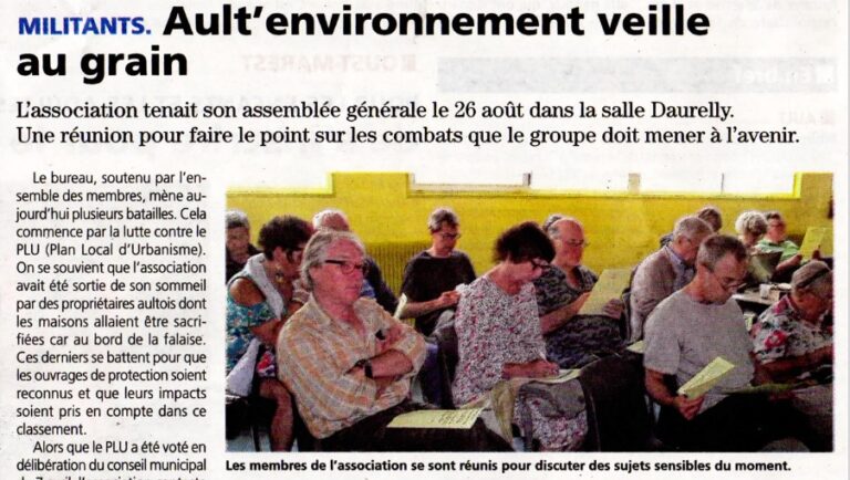 Ault Environnement à travers la presse